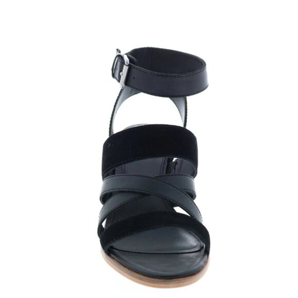 FRYE NWT WOMENS LEIAH MIXED STRAP SANDALS . - Picture 5 of 9